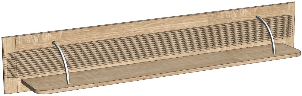 Фото Полка навесная Магнолия ГМ-11 от производителя СБК в Керчи по цене 3&nbsp;240 ₽