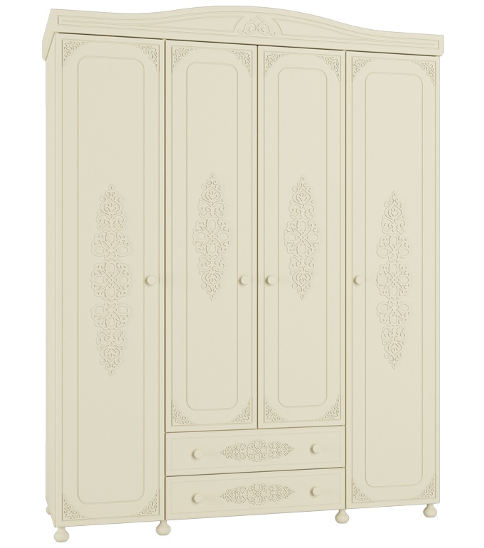 Фото Шкаф Ассоль плюс АС-28 (173) четырехдверный от производителя Компасс в Керчи по цене 71&nbsp;310 ₽