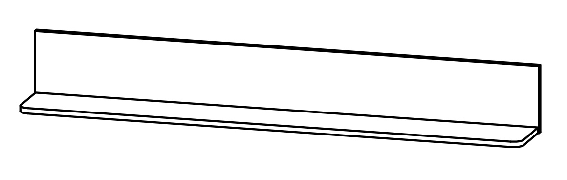 Фото Полка Malta B136-P/15 от производителя Black Red White (БРВ) в Керчи по цене 2&nbsp;980 ₽