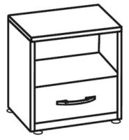 Фото  тумба прикроватная верди производитель Ставрополь Мебель