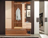 Прихожая Орфей (Цвет корпуса:ясень шимо темный-ясень шимо светлый, цвет фасада:ясень шимо темный-ясень шимо светлый, цвет обивки:молочный (Мебель Маркет) ) в Керчи от производителя 