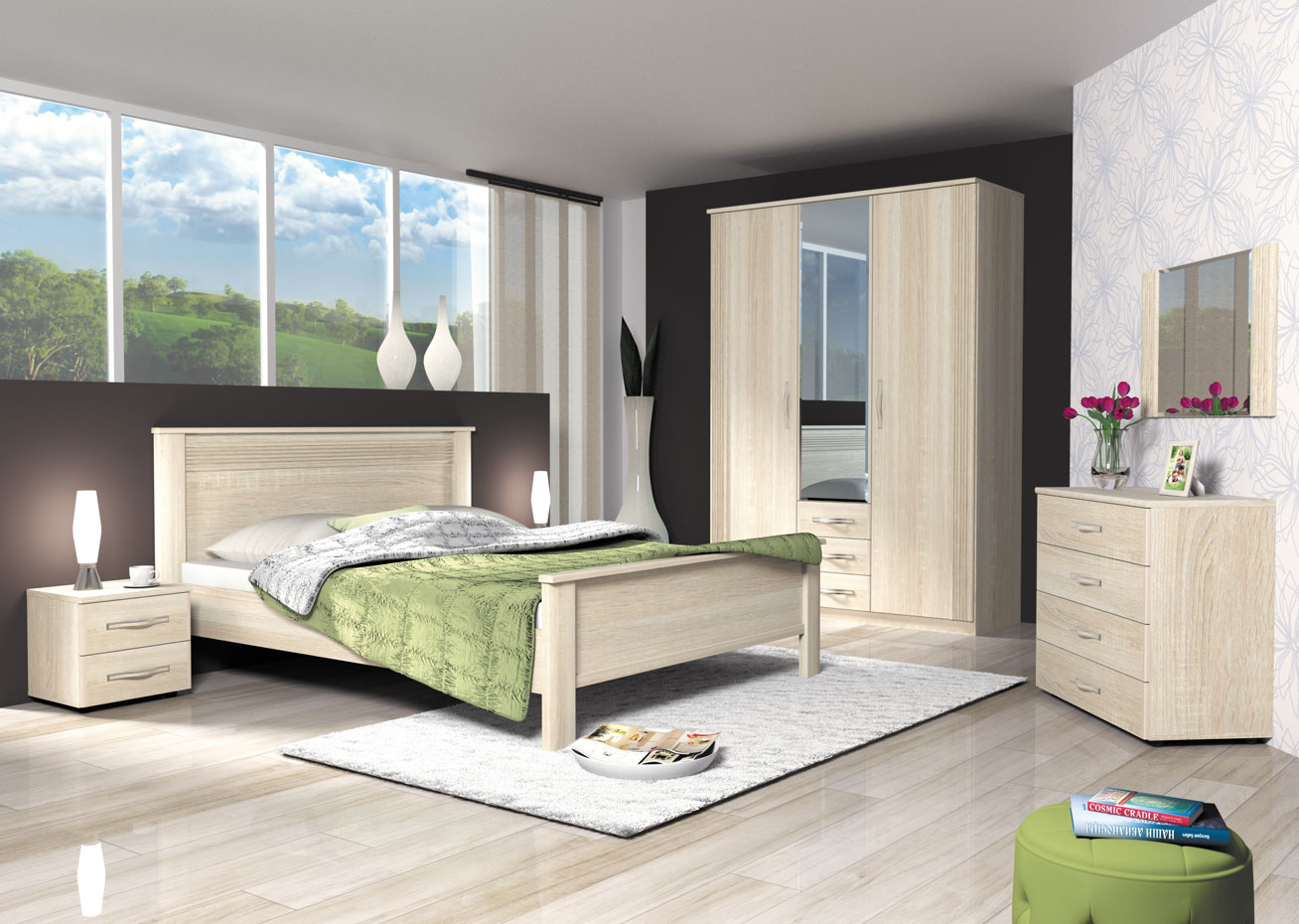 Фото Кровать двуспальная Диана Д3 (СМ 160х200) без основания от производителя Заречье в Керчи по цене 13&nbsp;940 ₽