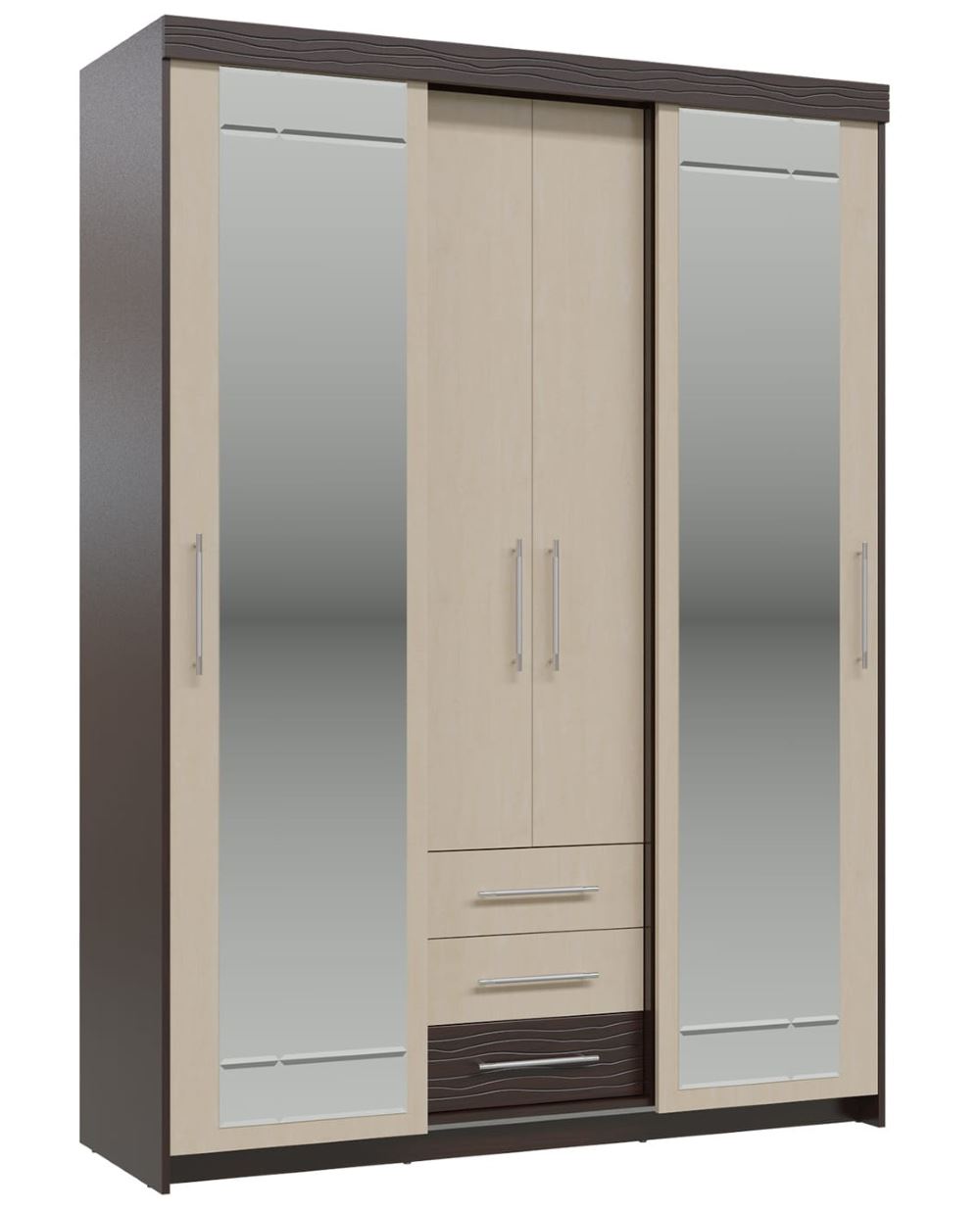 Фото Шкаф-купе с ящиками Олимп (2 двери) от производителя Гранд Кволити в Керчи по цене 36 860 ₽