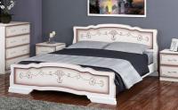 Кровать двуспальная Карина-6 (СМ 160х200) с выдвижными ящиками, без основания с универсальными царга в интернет магазине Планета Комфорта Фото derevyannye-krovati кровать двуспальная карина-6 (см 160х200) с выдвижными ящиками, без основания с универсальными царга производитель Браво-мебель