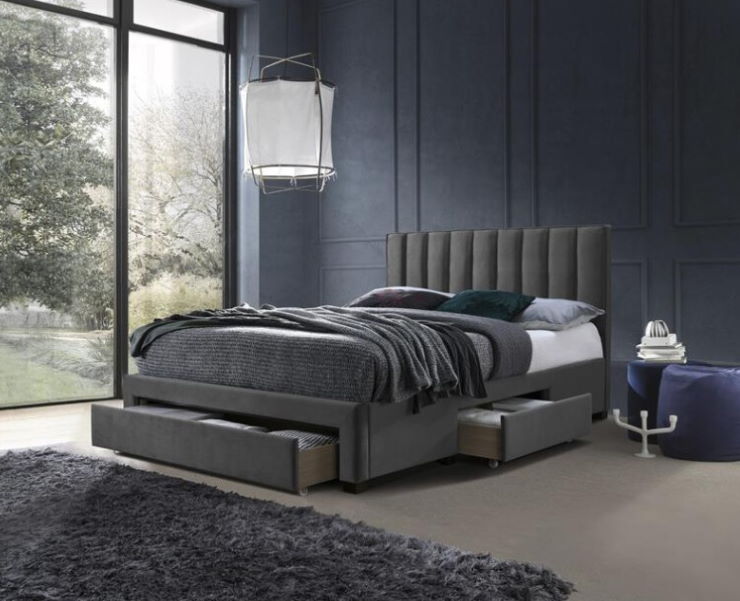 Фото Кровать двуспальная Halmar Grace (СМ 160х200) c ортопедическим основанием от производителя Halmar  в Керчи по цене 62 380 ₽