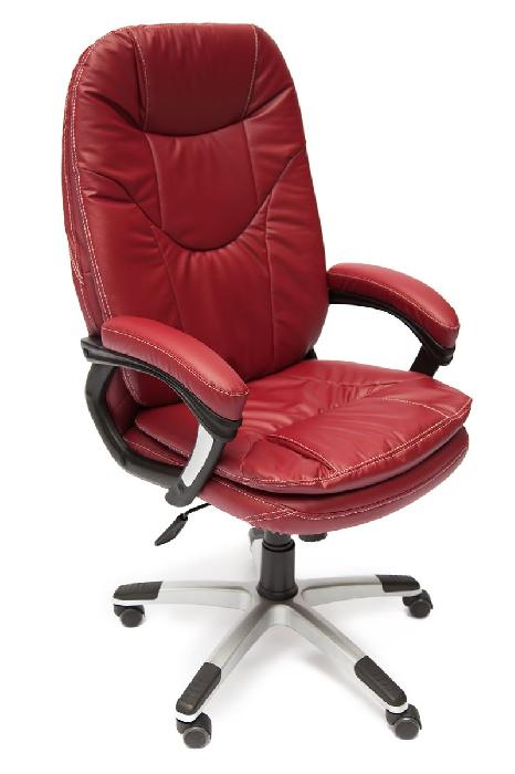 Кресло для руководителя Комфорт (Comfort) (Материал обивки: кожзам, цвет обивки: бордо (Tetchair) )
