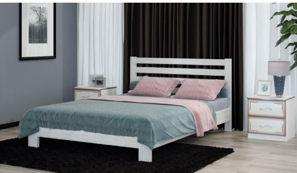 Фото Кровать односпальная Вероника (СМ 120х200) без основания с универсальными царгами от производителя Браво-мебель в Керчи по цене 13 750 ₽