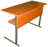 Фото mebel-dlya-shkol парта двухместная ученик-6п производитель Металл-Конструкция