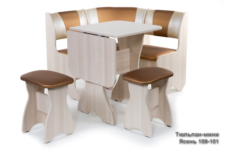 Фото Кухонный угол Тюльпан-мини в Керчи по цене 16 180 ₽ от производителя Бител, код товара 2000002316237, 2000002316244, 2000002316251, 2000002316268, 2000002316275, 2000002316282, 2000002316299, 2000002316305, 2000002316312, 2000002316329, 2000002316336, 2000002316343 шт Фото Кухонный угол Тюльпан-мини от производителя  в Керчи по цене 16 180 ₽