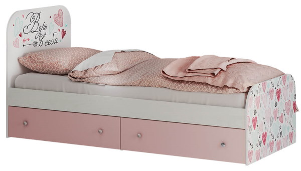 Фото Кровать детская Малибу КР-10 Light (СМ 80х186) с ящиками от производителя БТС  в Керчи по цене 12 740 ₽