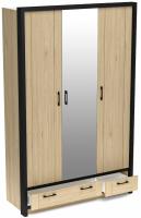 Фото raspashnoy-shkaf шкаф бостон (135) трехдверный (1 зеркало) производитель СБК