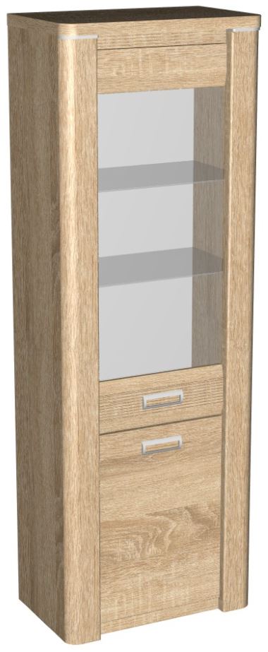 Фото Пенал со стеклом высокий Магнолия ГМ-03 от производителя СБК в Керчи по цене 19&nbsp;830 ₽