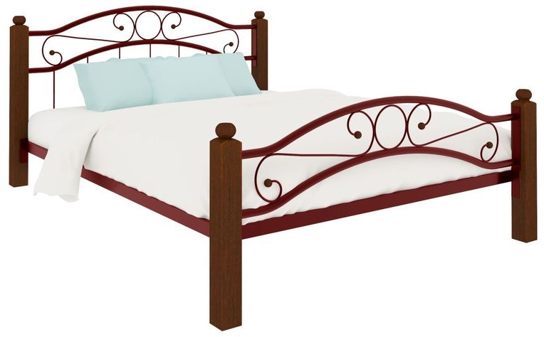 Фото Кровать двуспальная Надежда Lux Plus (СМ 140х200) трубка металл от производителя Милсон в Керчи по цене 21 910 ₽