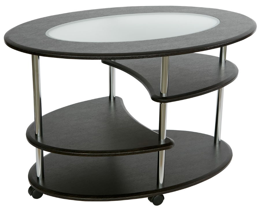 Фото Стол журнальный Эллипс (стекло) от производителя Калифорния в Керчи по цене 9&nbsp;060 ₽