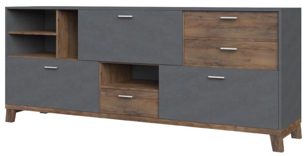 Фото Комод Монтана (3 дв. 3 ящ.) в Керчи по цене 25 250 ₽ от производителя Браво-мебель, код товара 2000002441830, 2000002599296 шт Фото Комод Монтана (3 дв. 3 ящ.) от производителя Браво-мебель в Керчи по цене 25 250 ₽