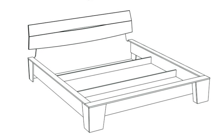 Фото Кровать двуспальная Стреза NEW (СМ 180х200) без основания от производителя СБК в Керчи по цене 8&nbsp;460 ₽