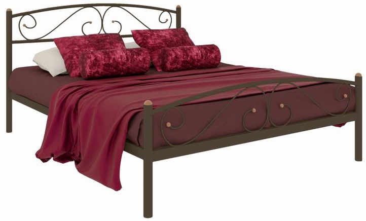 Фото Кровать двуспальная Вероника Plus (СМ 180х200) трубка металл от производителя Милсон в Керчи по цене 14 340 ₽