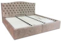 Фото krovati-s-myagkoy-spinkoy кровать двуспальная лиссабон (см 180х200) с подъемным механизмом производитель Дюарт