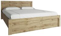 Кровать двуспальная Дорсет (Doorset) (СМ 160х200) с основанием ( 160х200 , ЛДСП , дуб наварра , без подъемного мех. , без ящиков , без матраса (Анрэкс) ) в Керчи от производителя 
