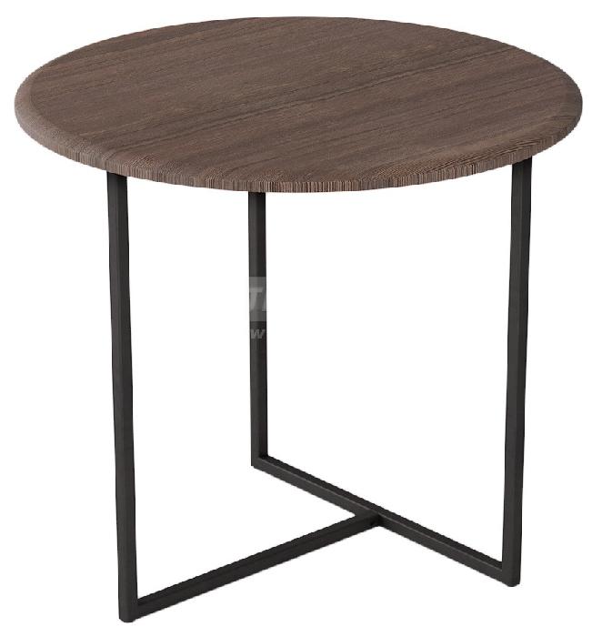 Стол журнальный Альбано (металл, мдф-акация,  черный (Калифорния) )