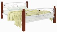 Фото derevyannye-krovati кровать двуспальная каролина lux plus (см 140х190) трубка металл производитель Милсон