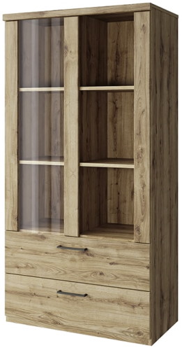 Фото Шкаф с витриной 1V2S3N Дорсет (Doorset) от производителя Анрэкс в Керчи по цене 17 680 ₽
