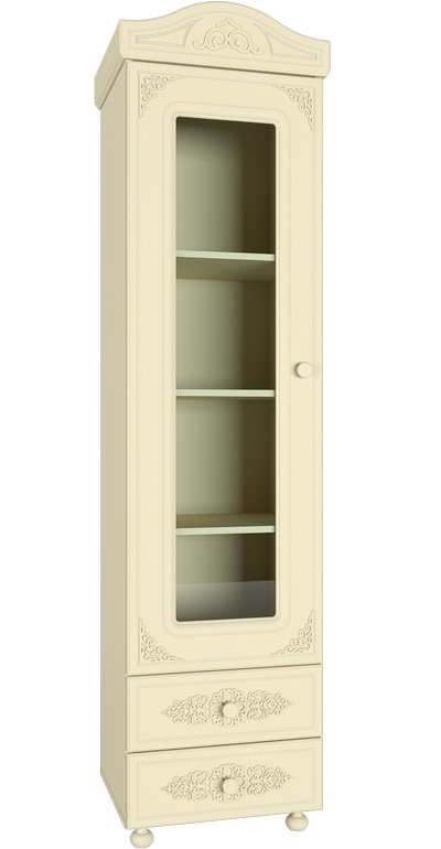 Фото Шкаф-пенал со стеклом Ассоль плюс АС-1  от производителя Компасс в Керчи по цене 27 850 ₽