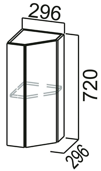 Фото Кухня Геометрия шкаф навесной Ш300тз от производителя SV-мебель в Керчи по цене 4 930 ₽