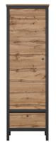 Шкаф Loft REG1D1S (дуб вотан, дуб вотан-черный (Black Red White (БРВ)) ) в Керчи от производителя в интернет магазине Планета Комфорта Шкаф Loft REG1D1S (дуб вотан, дуб вотан-черный (Black Red White (БРВ)) ) в Керчи от производителя