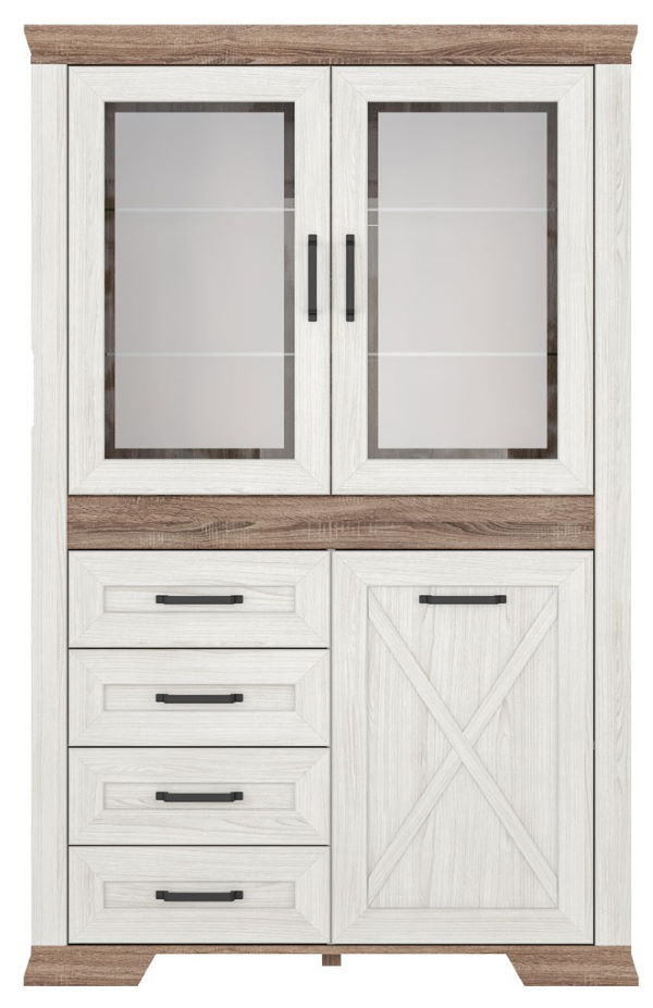 Фото Шкаф Marselle REG2W1D4S от производителя Black Red White (БРВ) в Керчи по цене 46 690 ₽
