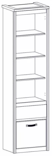Фото Шкаф открытый 1D1S Прованс (Provence) от производителя Анрэкс в Керчи по цене 15 020 ₽