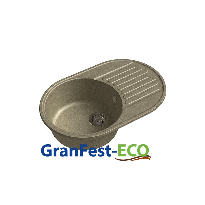 Фото Мойка Granfest eco-18 (ГР 740х480хh200) (шир.ящ.min 720) без сифона от производителя Granfest в Керчи по цене 4 050 ₽