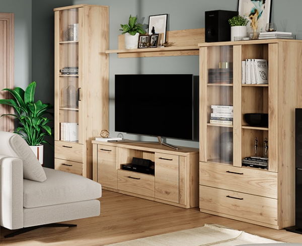 Фото Шкаф с витриной 1V2S Дорсет (Doorset) от производителя Анрэкс в Керчи по цене 16 980 ₽