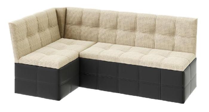 Кухонный уголок Домино (7) (каркас скрытый, кожзам-ткань-темный-светлая (ТриЯ) ) Кухонный уголок Домино (7) (каркас скрытый, кожзам-ткань-темный-светлая (ТриЯ) )