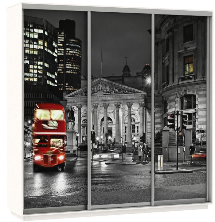 Фото Шкаф-купе Экспресс Трио Фото (2,4х0,6х2,2 - 3 двери) от производителя Мебельная компания Е1 в Керчи по цене 58 640 ₽