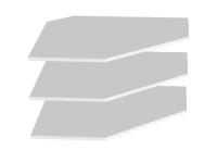 Фото polki-ofisnye дополнительные полки в угловой шкаф мале (3 шт) производитель СБК