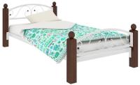 Фото derevyannye-krovati кровать односпальная вероника lux plus (см 120х190) трубка металл производитель Милсон