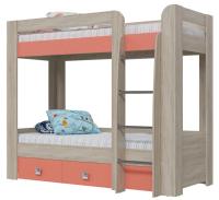 Фото detskie-krovati кровать 2-х ярусная сити с ящиками (см 80х200) производитель Гранд Кволити