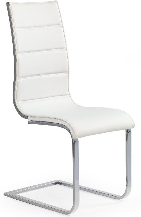 Стул Halmar K104 ( Обивка стула:экокожа/дерево, хром, белый-пепел (Halmar ) )