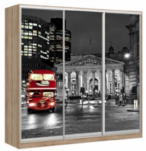 Шкаф-купе Лондон дуб сонома