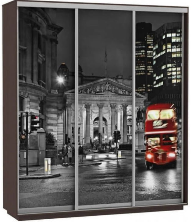 Фото Шкаф-купе Экспресс Трио Фото (1,8х0,6х2,2 - 3 двери) от производителя Мебельная компания Е1 в Керчи по цене 44 410 ₽