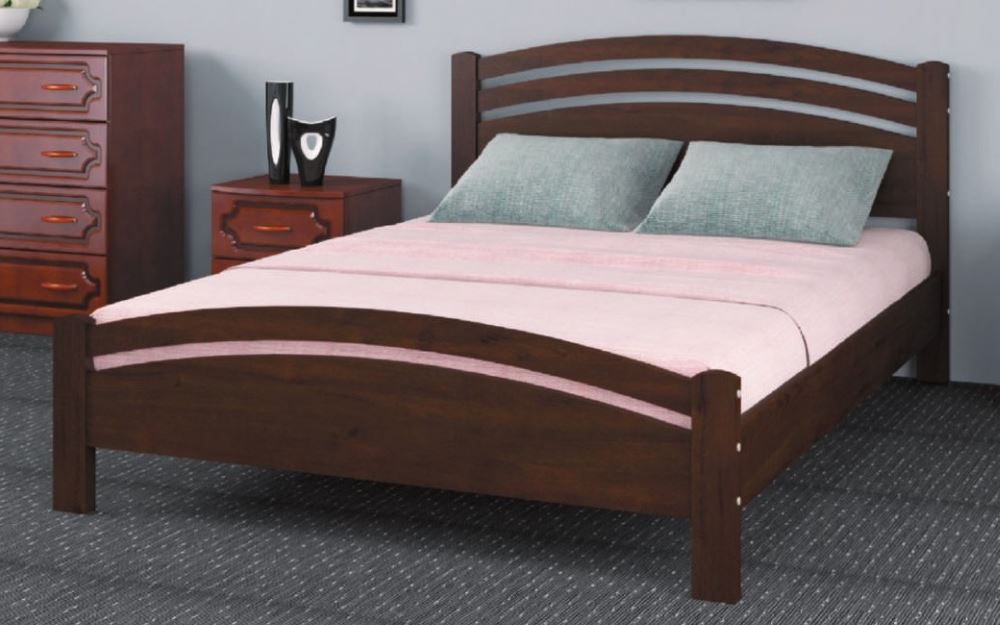 Фото Кровать двуспальная Камелия-3 (СМ 140х200) без основания с универсальными царгами от производителя Браво-мебель в Керчи по цене 13 000 ₽