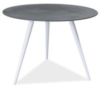 Стол обеденный Signal Evita (металл, стекло-серый,  белый (Signal) ) в Керчи от производителя 
