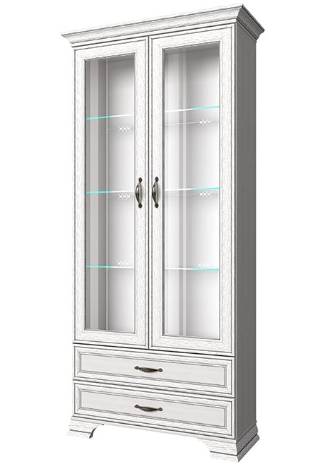 Фото Шкаф с витриной 2V2S Тиффани (Tiffany) от производителя Анрэкс в Керчи по цене 34 770 ₽