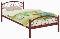 Кровать односпальная Вероника Plus (СМ 80х190) трубка металл в интернет магазине Планета Комфорта Фото metallicheskie-krovati кровать односпальная вероника plus (см 80х190) трубка металл производитель Милсон