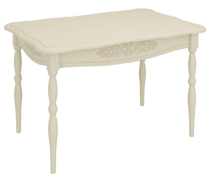 Стол обеденный Ассоль плюс АС-31  (№4 массив дерева, лдсп-ваниль,  ваниль, ваниль (Компасс) )