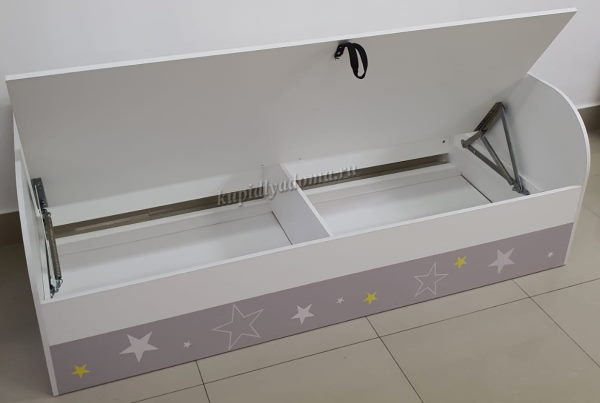 Фото Кровать детская Трио КРП-01 (СМ 80х186) с подъемным механизмом от производителя Мебелони в Керчи по цене 16 180 ₽