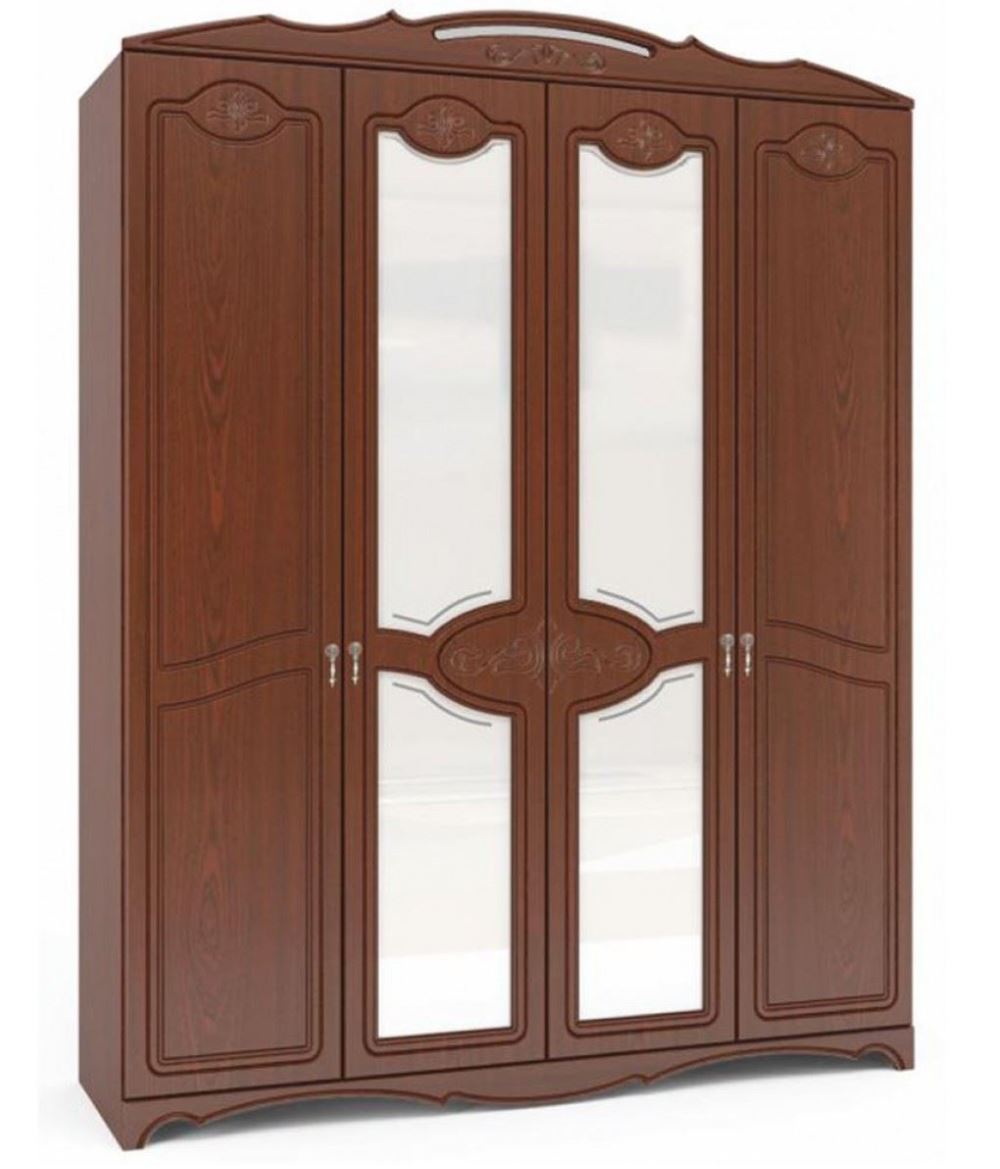 Фото Шкаф Лотос ШР-4 (178) четырехдверный от производителя Браво-мебель в Керчи по цене 35&nbsp;360 ₽