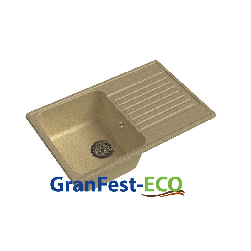 Фото Мойка Granfest eco-78 (ГР 740х480хh200) (шир.ящ.min 720) без сифона от производителя Granfest в Керчи по цене 3 650 ₽