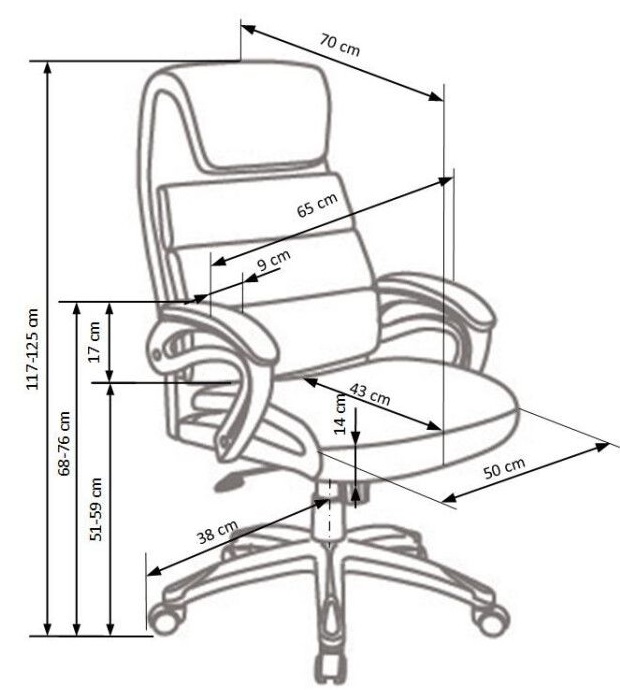Фото Кресло для руководителя Halmar Sidney от производителя Halmar  в Керчи по цене 33 780 ₽